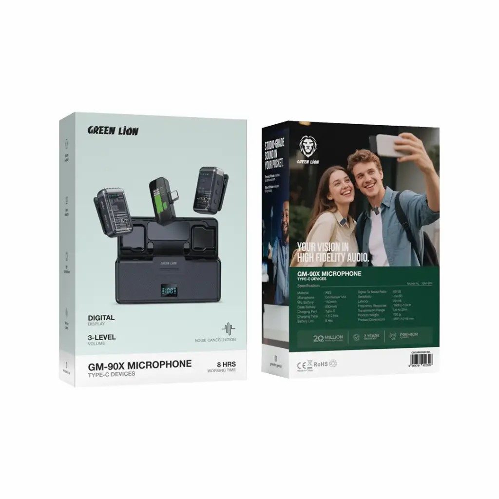 Green Lion GM-90X Type-C Microphone - Black (1)