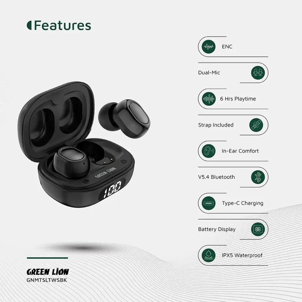 Green Lion Mittersill True Wireless Earbuds